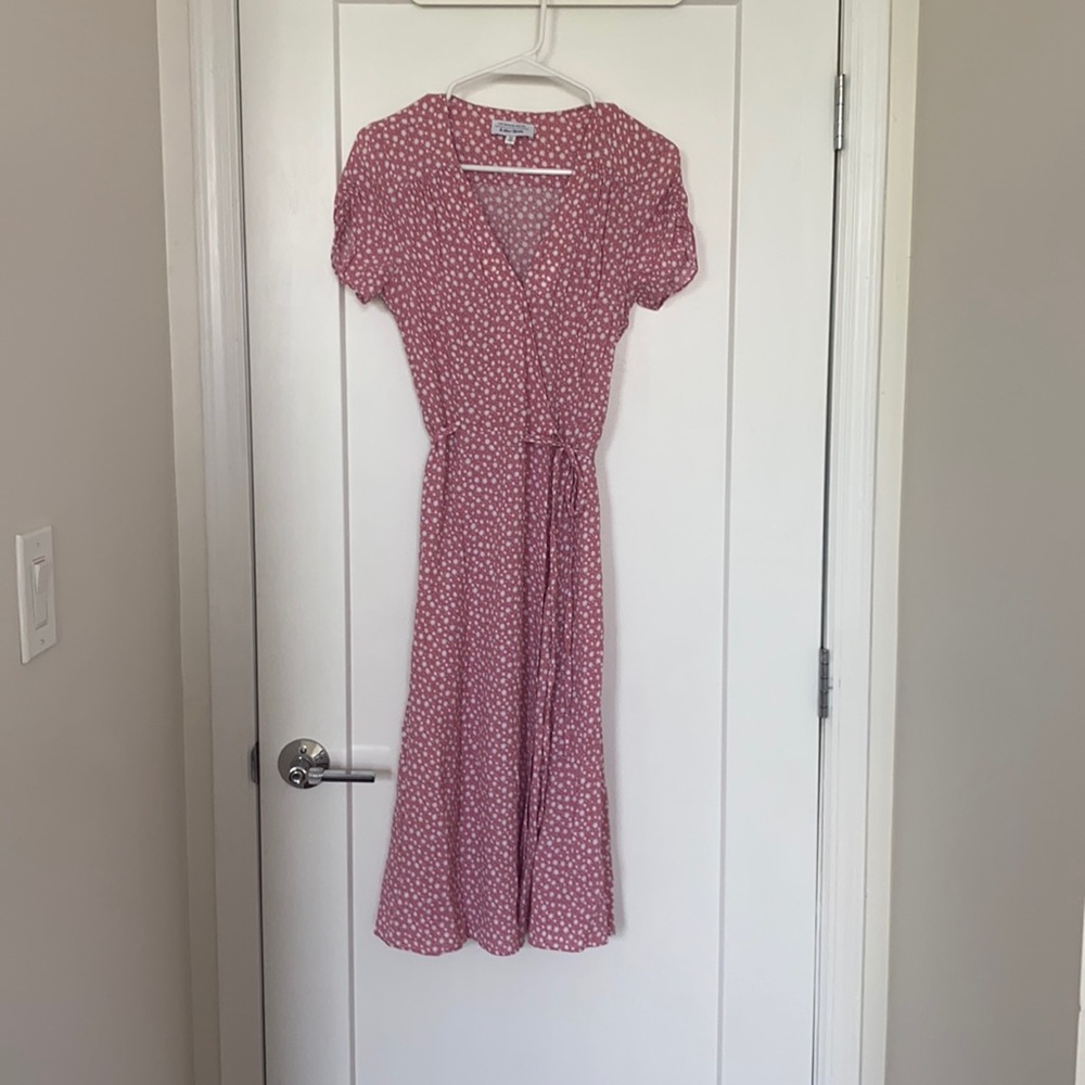 Midi wrap dress